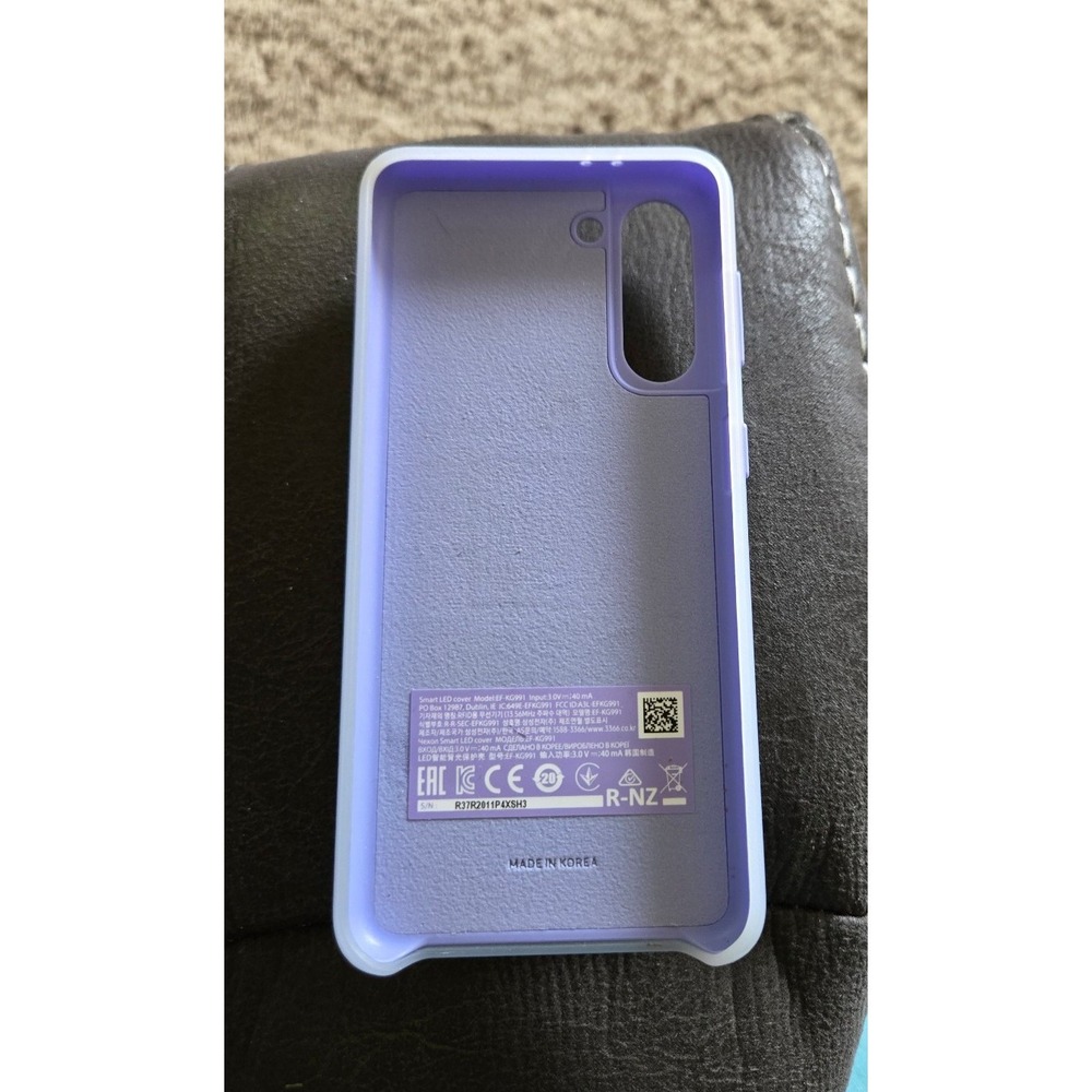 Samsung Galaxy S21 Case, Protective Smart LED Back Cover - Violet (US Version)